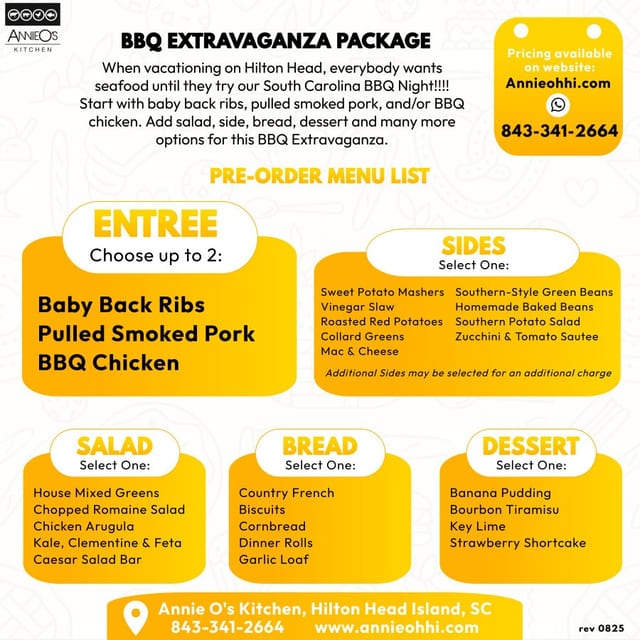 BBQ Extravaganza Package.